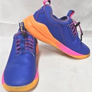 Clove Classic Nebula limited edition women's nursing shoe in blue pink slip on